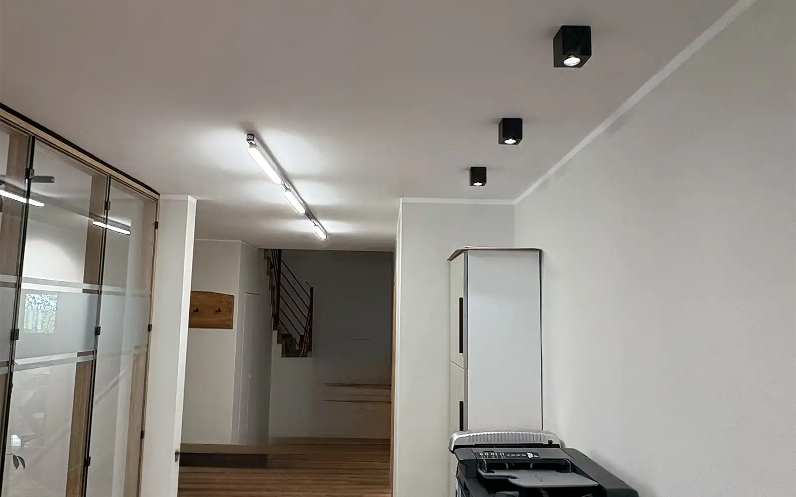ISOLED Deckenaufbauleuchte eckig für GU10, Alu schwarz, exkl. Leuchtmittel - 2