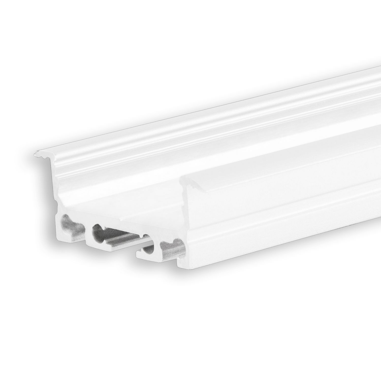 ISOLED LED Einbauprofil DIVE20 FLAT Aluminium weiß pulverbeschichtet RAL9010, 200cm ISOLED LED Einbauprofil DIVE20 FLAT Aluminium weiß pulverbeschichtet RAL9010, 200cm - 1