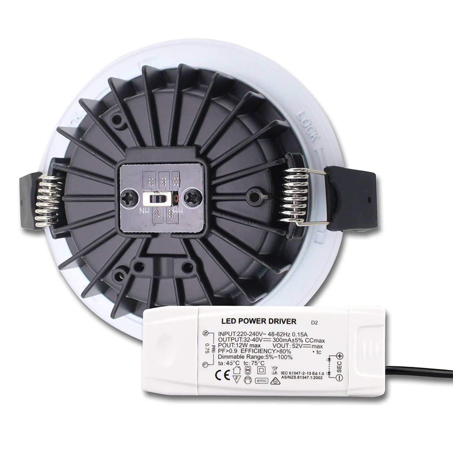 ISOLED LED Einbaustrahler Sys-90, 12W, ColorSwitch 3000|4000K, dimmbar (exkl. Cover) - 3