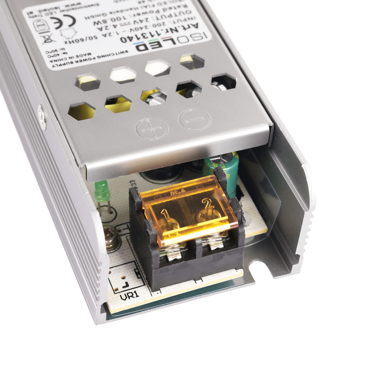 ISOLED LED Trafo 24V/DC, 0-100W, Gitter, flach - 4