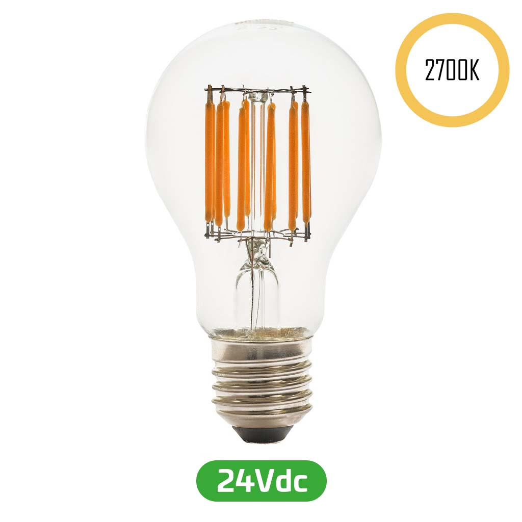 Emilum LED-Filament 24V, 8W, 2700K, E27 - Produktbild 1