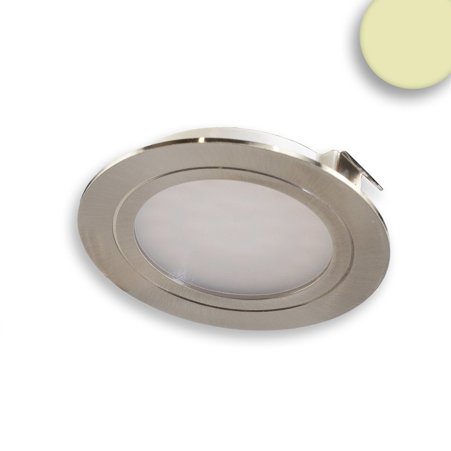 ISOLED LED Möbeleinbaustrahler MiniAMP silber, 2W, 24V DC warmweiß 3000K, dimmbar ISOLED LED Möbeleinbaustrahler MiniAMP silber, 2W, 24V DC warmweiß 3000K, dimmbar - 1