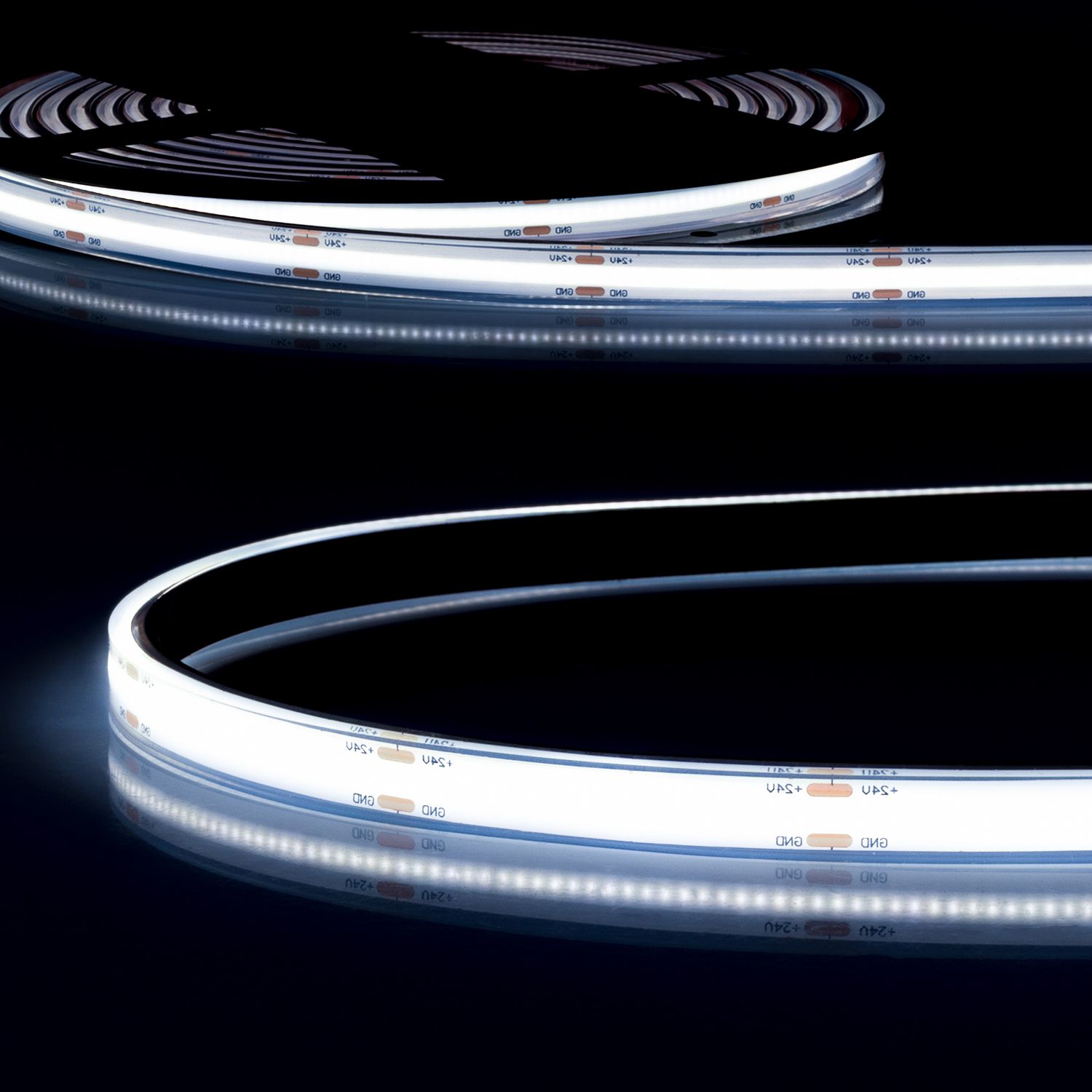 ISOLED LED AQUA COB965 Linear Flexband, 24V DC, 8W, IP68, 6500K, 5m Rolle, 480 LED/m - 1