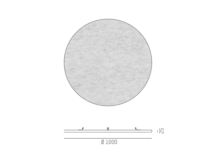 Molto Luce BOARD ROUND (grau) - 2