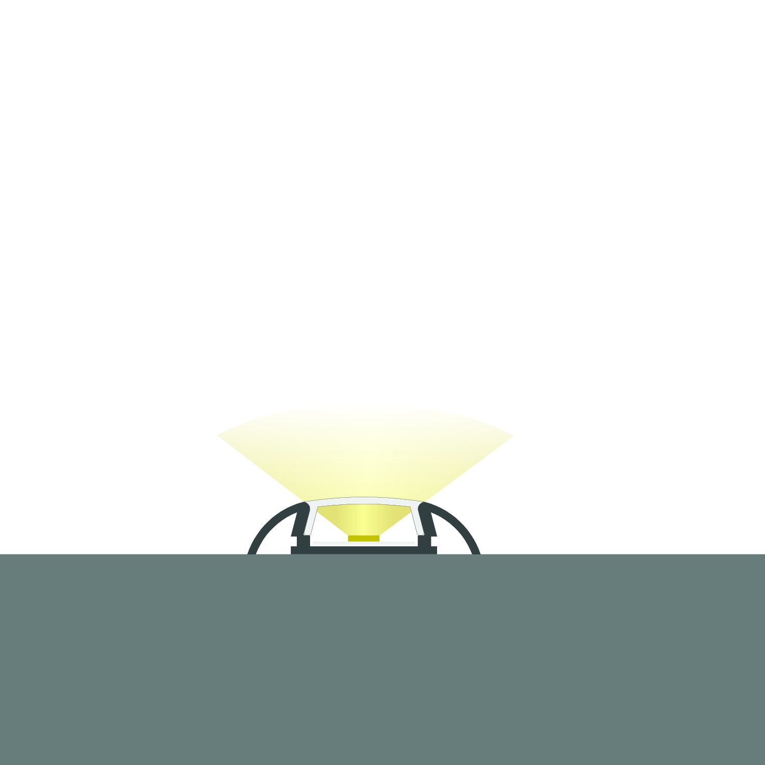 ISOLED LED Aufbauprofil SURF11 Aluminium eloxiert, 200cm - 5