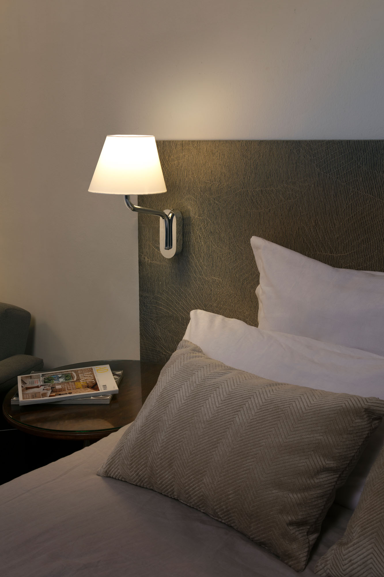 Faro ETERNA Wandleuchte chrom/beige - Produktbild 2