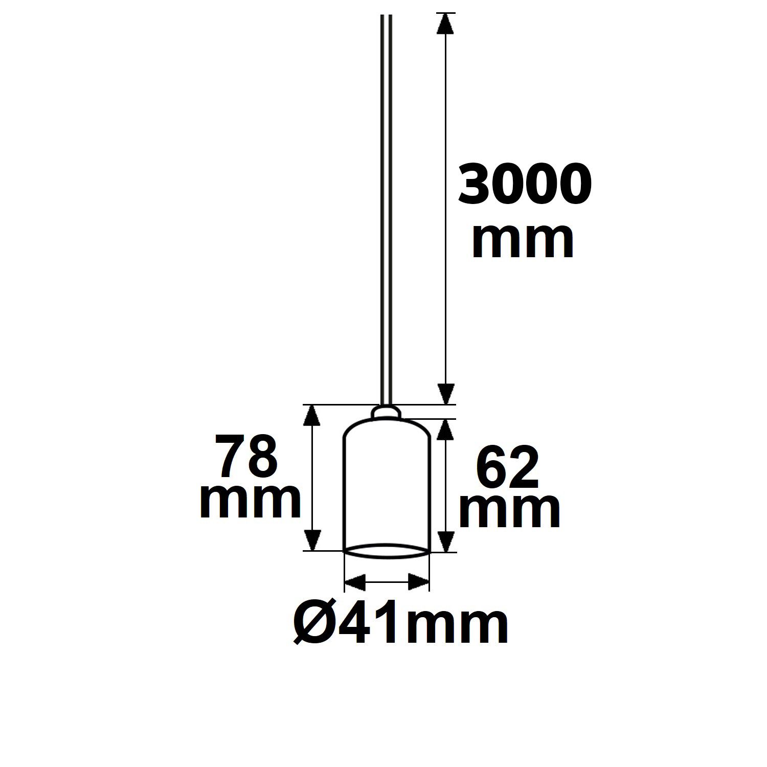 ISOLED E27 Fassung schwarz mit schwarzem Kabel 300cm - 2