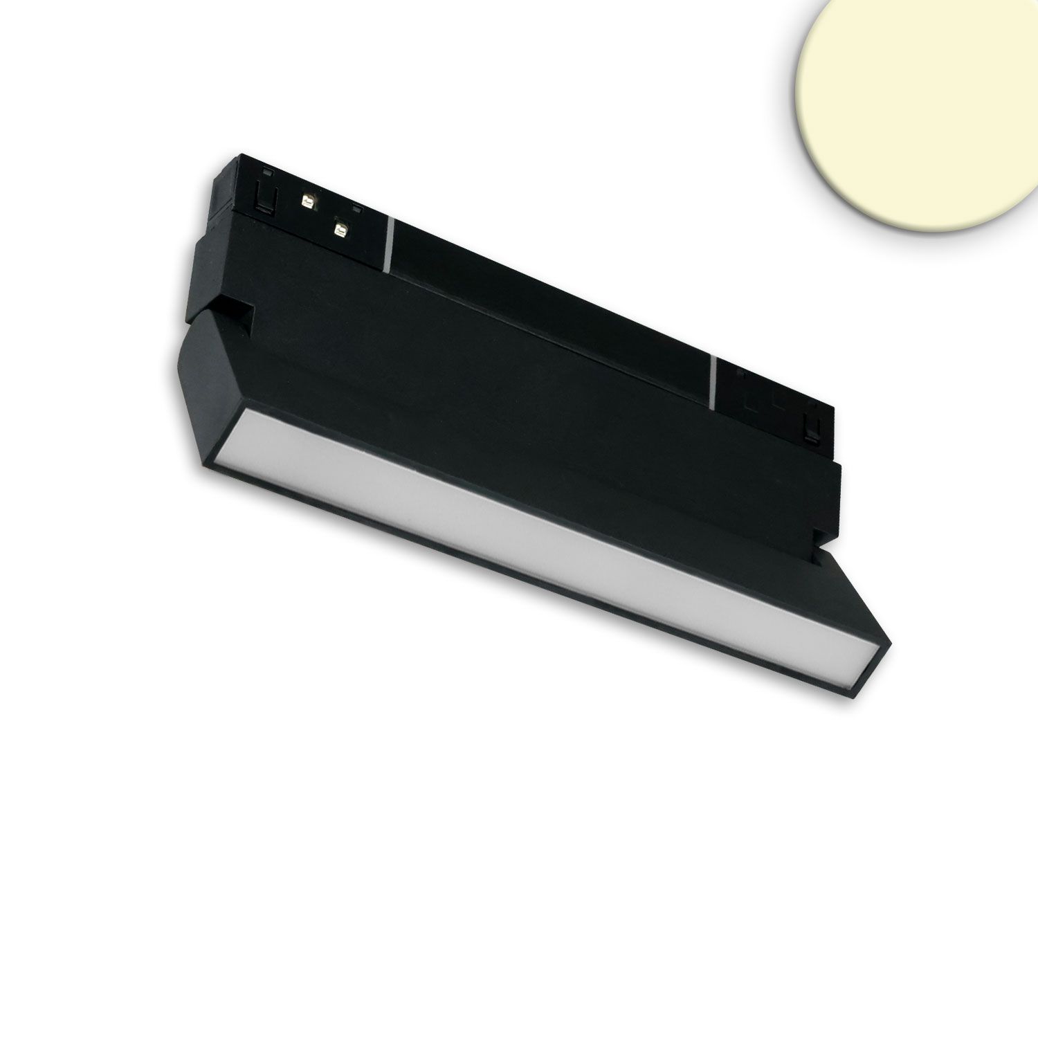 ISOLED Track48 Linear-Schienenstrahler 22cm schwarz, 12W, 120°, UGR ISOLED Track48 Linear-Schienenstrahler 22cm schwarz, 12W, 120°, UGR