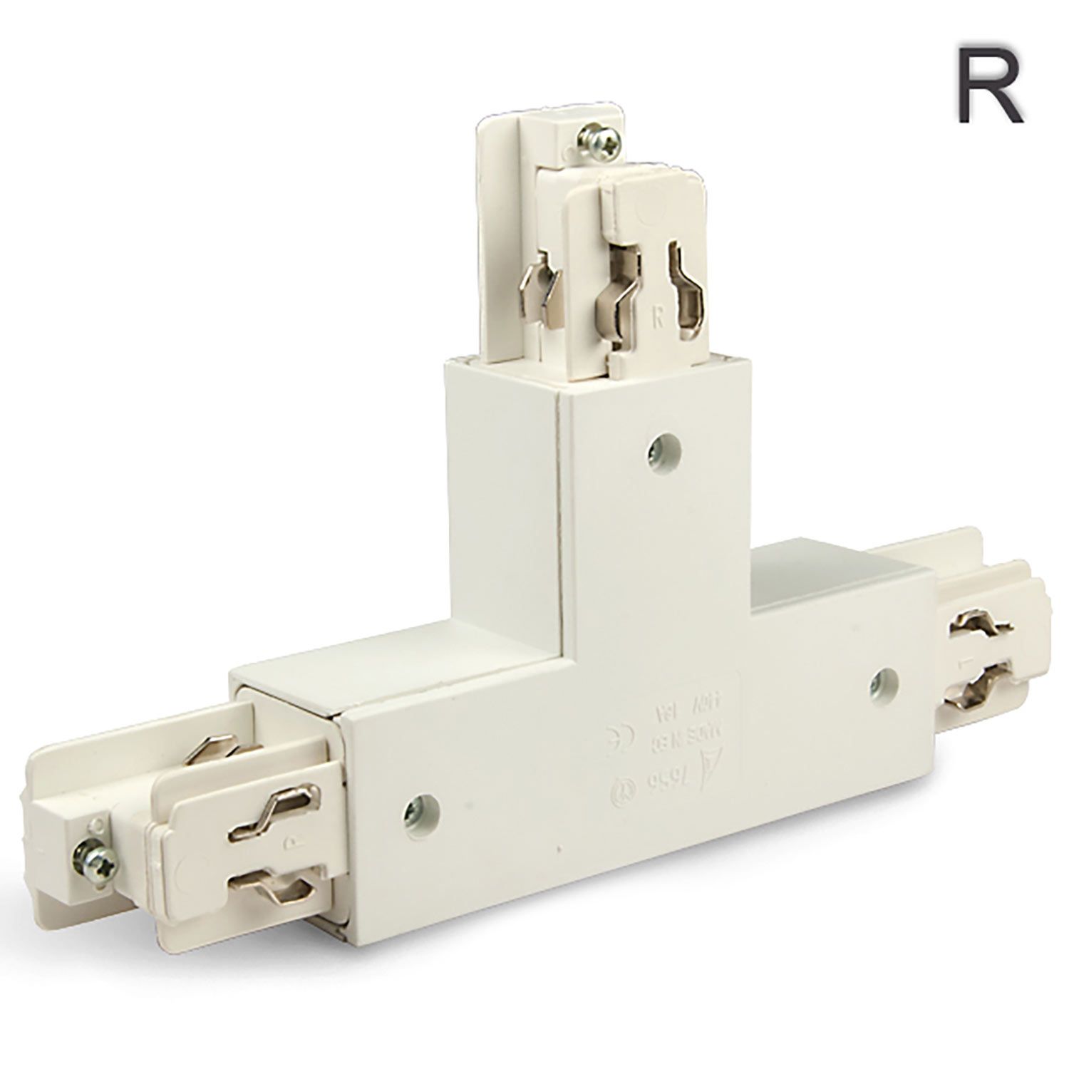 ISOLED 3-Phasen Classic T-Verbinder N-Leiter links, Schutzleiter rechts, weiß - 1