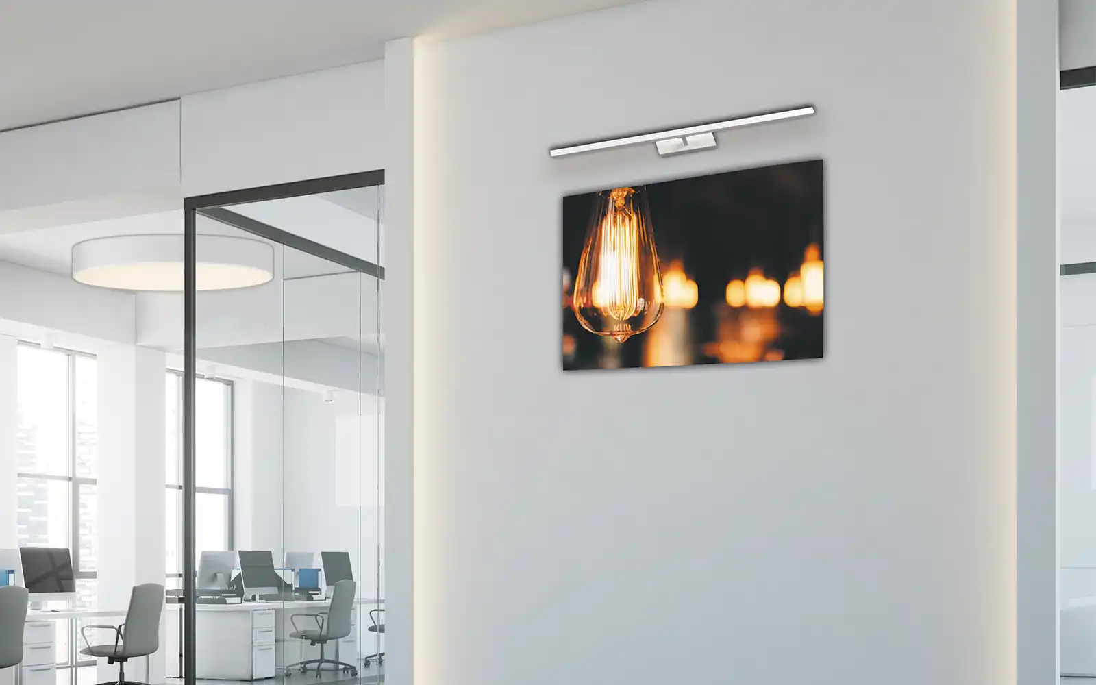 ISOLED LED Spiegel- und Bilderleuchte schwenkbar, 520mm, 12W, weiß, ColorSwitch 2700|3000|4000K - 2