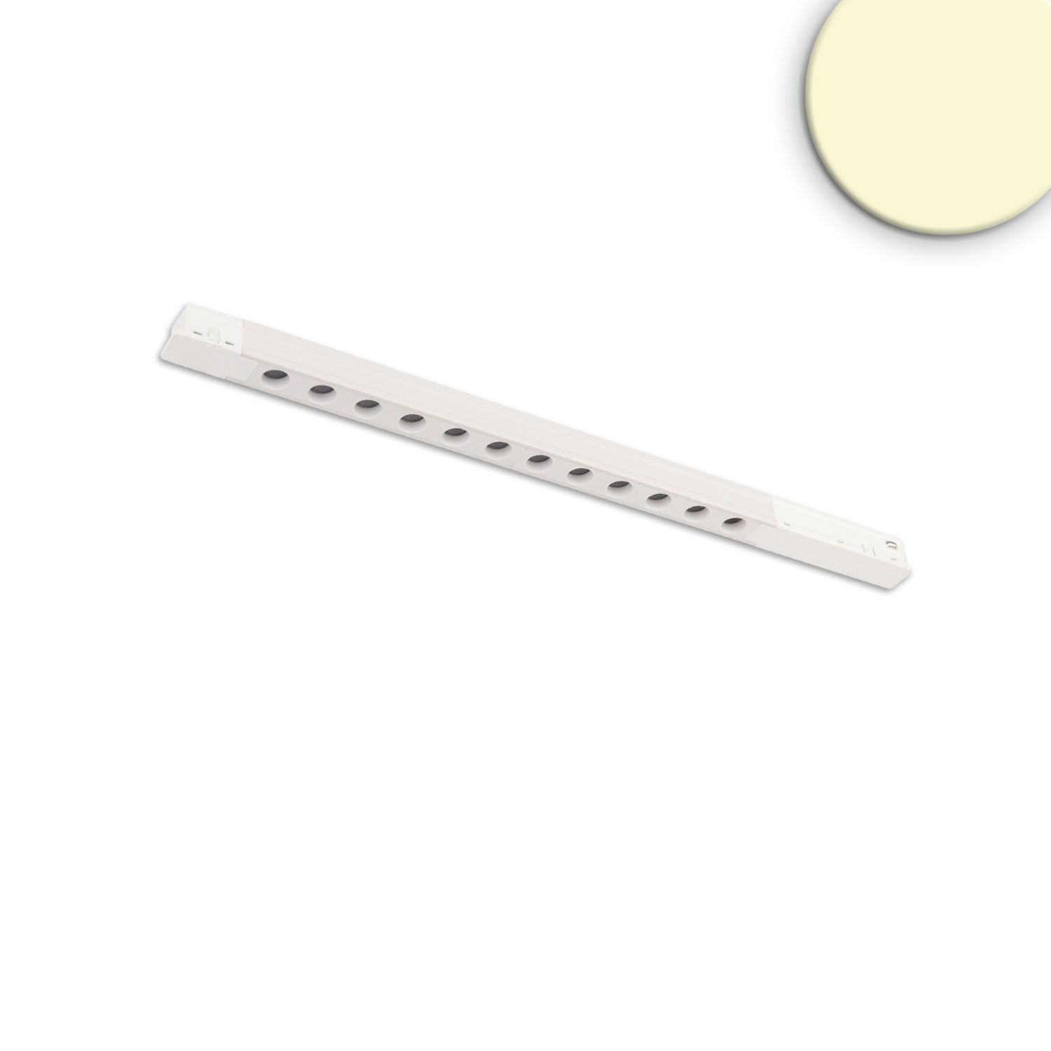 ISOLED Track48 Leuchte Mini Raster, weiß, 34cm, 12W, 36°, UGR