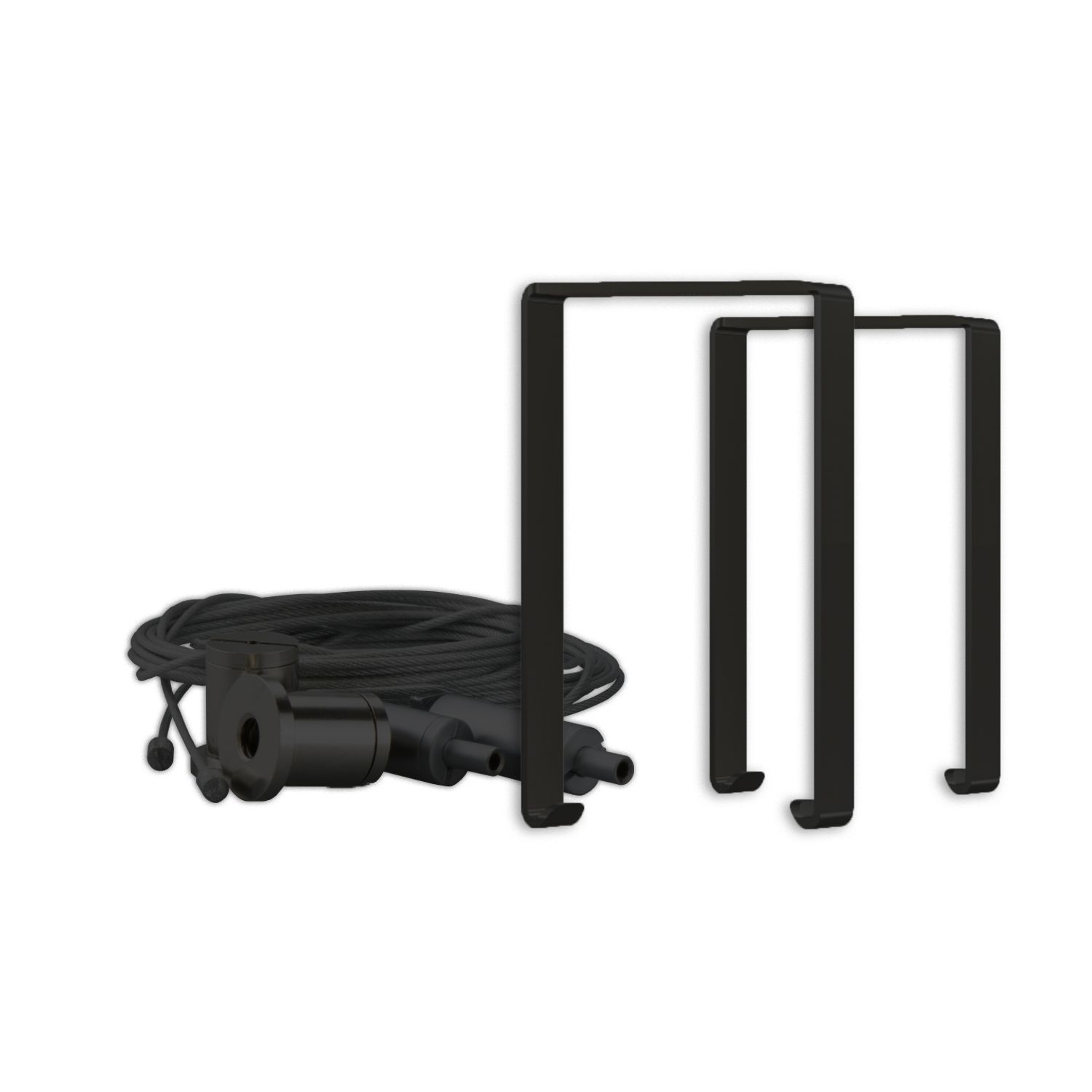 ISOLED Montagebügel Z65 für Leuchtenprofil HALON mit Seilabhängung, 2 STK, schwarz ISOLED Montagebügel Z65 für Leuchtenprofil HALON mit Seilabhängung, 2 STK, schwarz - 1