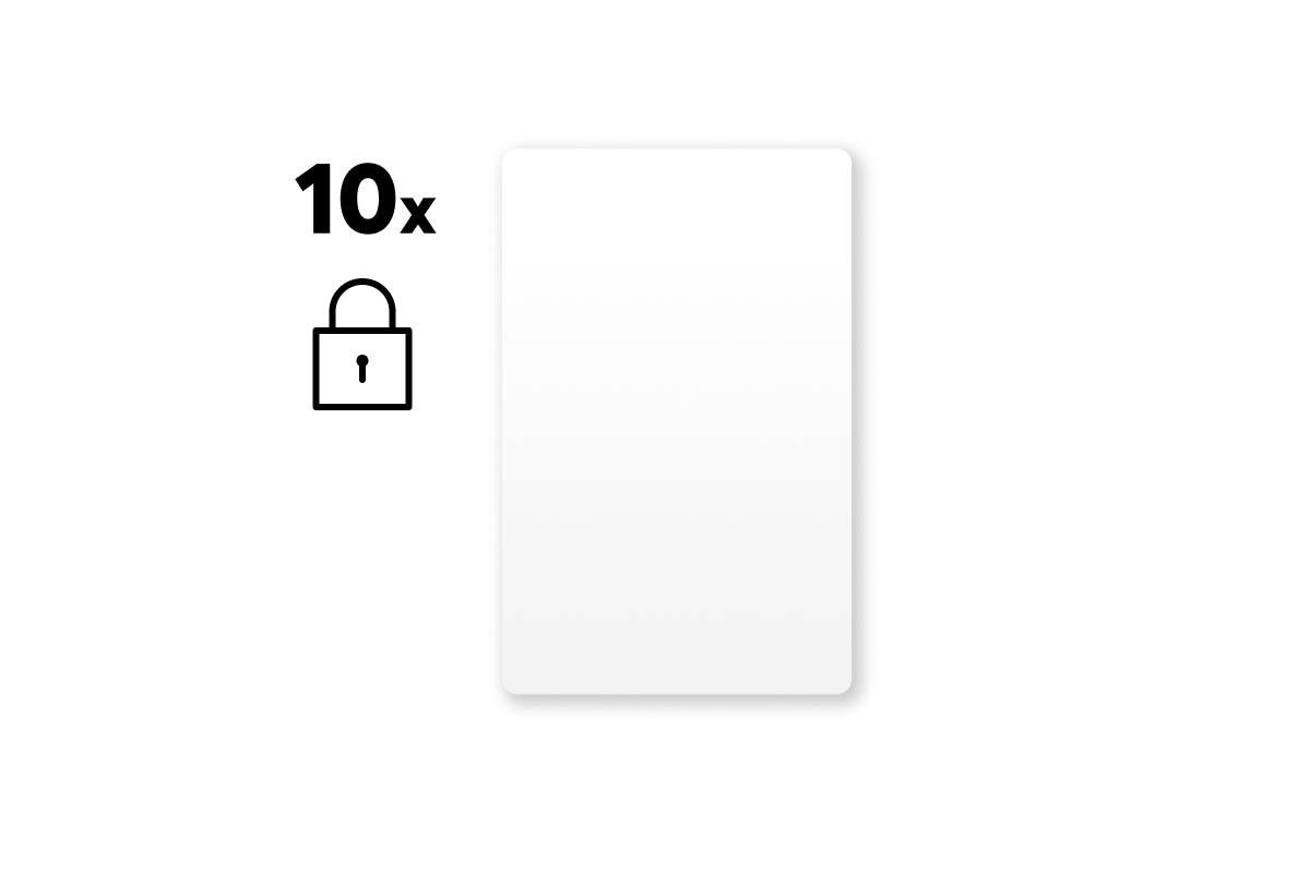 Loxone Verschlüsselte NFC Smart Cards Weiß Set - 10 Stück - Produktbild 1