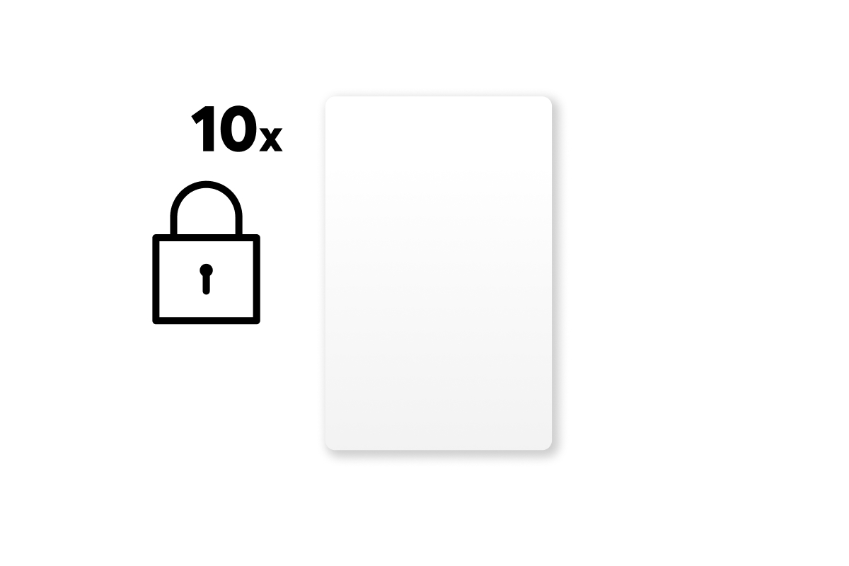 Loxone Verschlüsselte NFC Smart Cards Weiß Set - 10 Stück - Produktbild 1