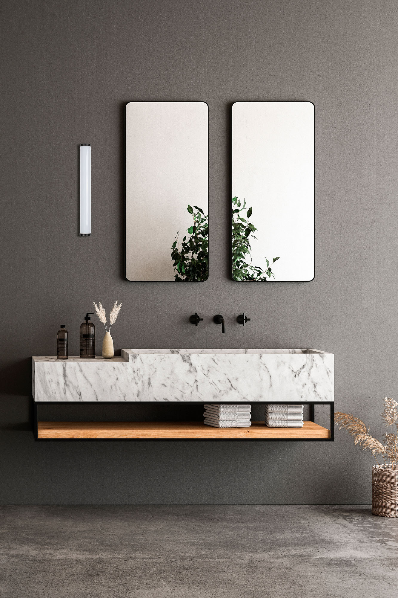 Faro TIDE 300 Schwarze Wandleuchte - Produktbild 2