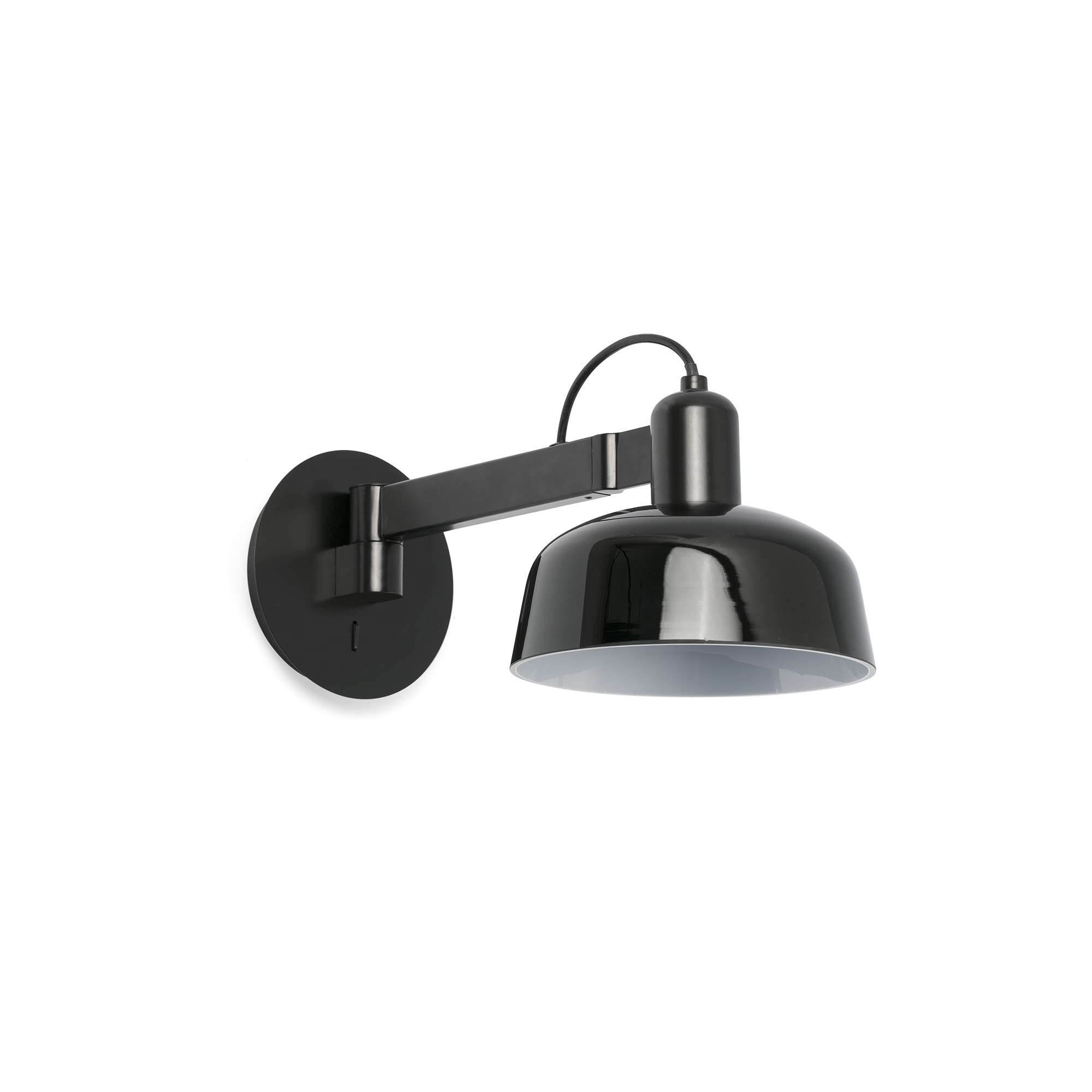 Faro TATAWIN Schwarze Wandleuchte mit Wandarm - Produktbild 1