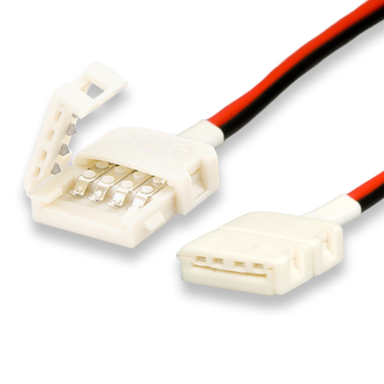 ISOLED Clip-Verbinder mit Kabel (max. 5A) C1-210 für 2-pol. IP20 Flexstripes mit Breite 10mm, Pitch >12mm ISOLED Clip-Verbinder mit Kabel (max. 5A) C1-210 für 2-pol. IP20 Flexstripes mit Breite 10mm, Pitch >12mm - 1