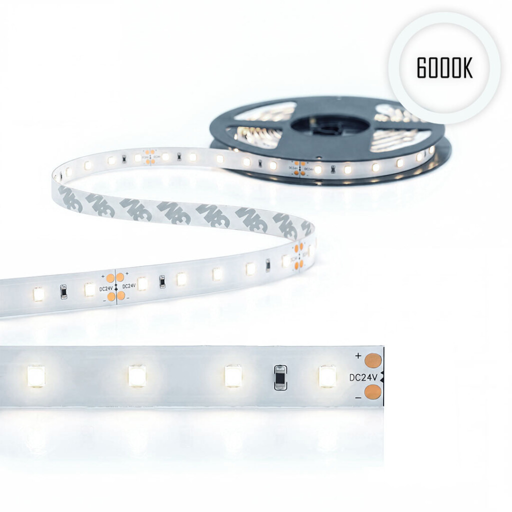Emilum Flex Stripe 24V, 14.4W, 6000K, CRI90, 60LED, IP20, 10mm Emilum Flex Stripe 24V, 14.4W, 6000K, CRI90, 60LED, IP20, 10mm - 1