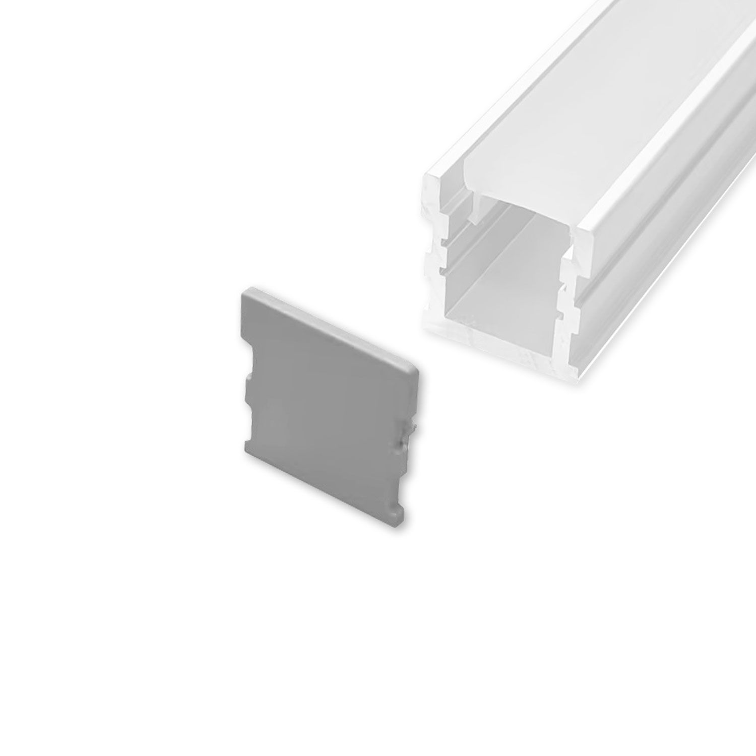 ISOLED Endkappen-Set EC134 für LED Profil GROUND-OUT16, Kunststoff, 3 STK - 2