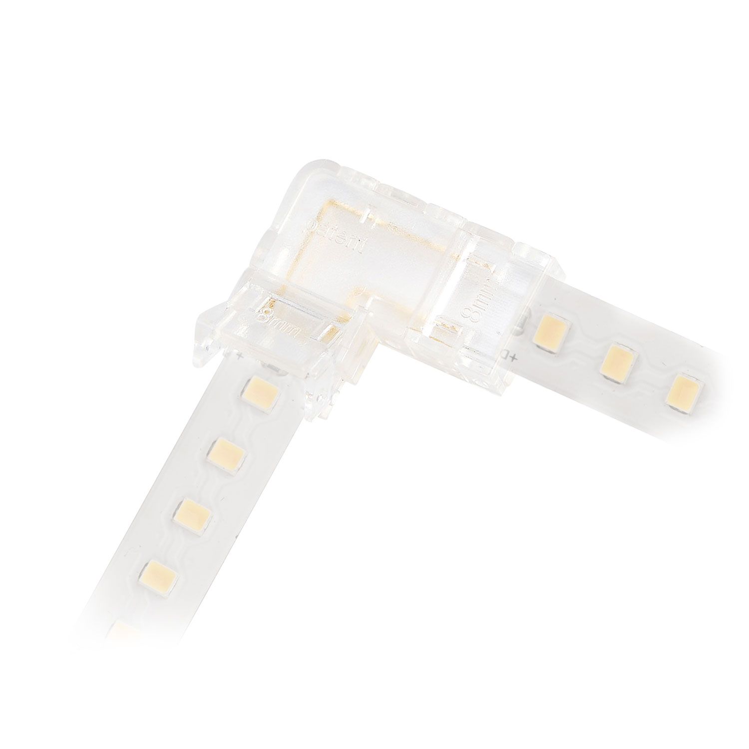 ISOLED Kontakt-Eckverbinder (max. 4A) K2-28 für 2-pol. IP20 Flexstripes mit Breite 8mm - 2