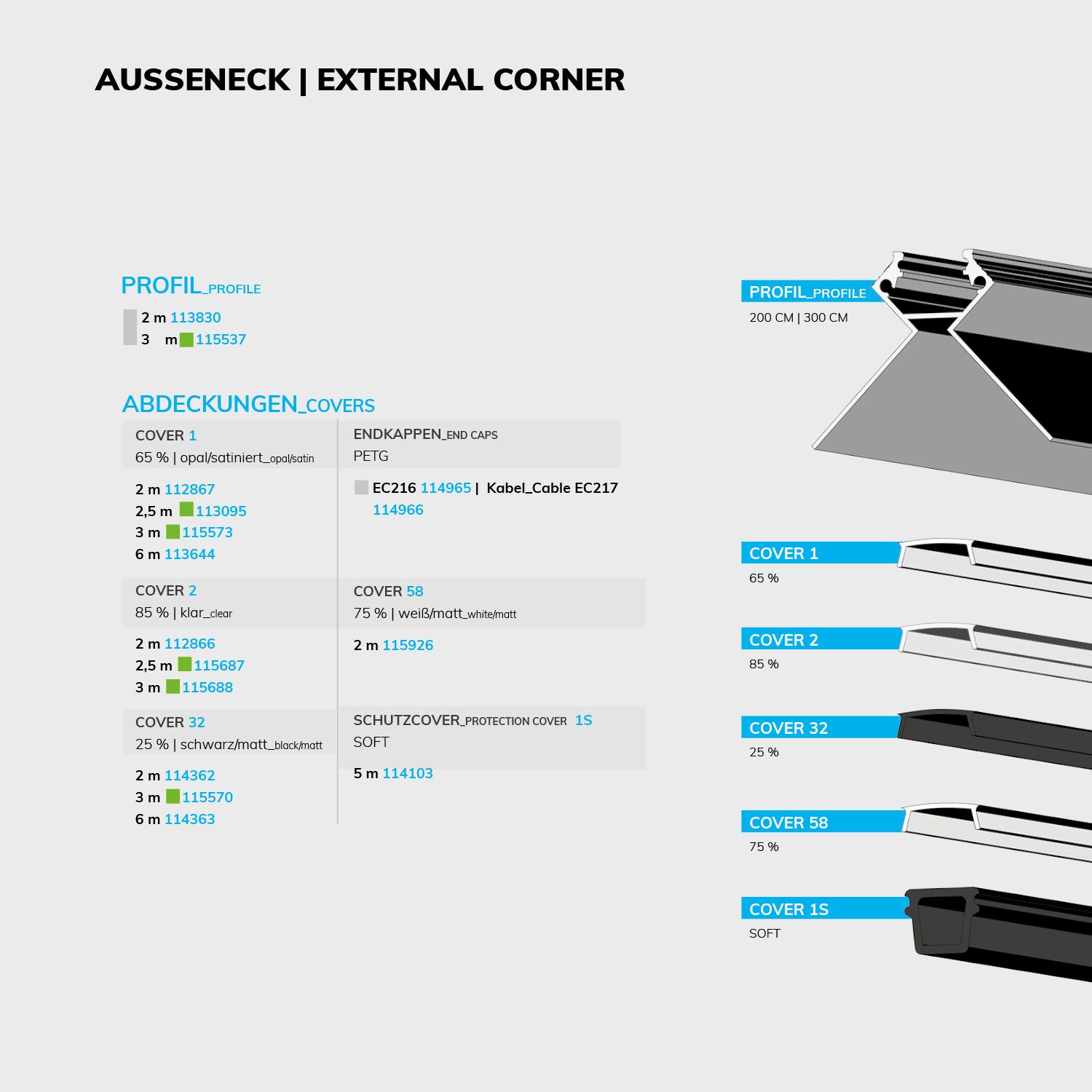 ISOLED LED Trockenbauprofil Ausseneck, 200cm - 3