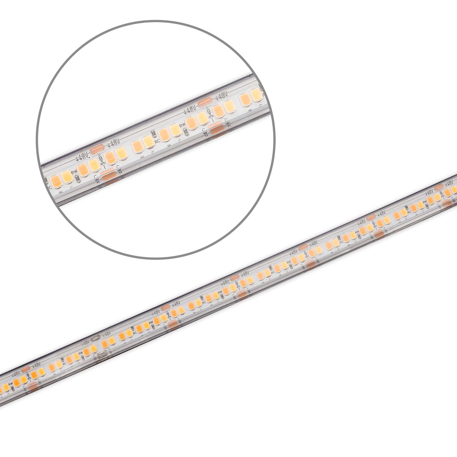 ISOLED LED CRI918/940 CCT Flexband, 48V DC, 6W+6W, IP67, 20m Rolle, 256 LED/m - 2
