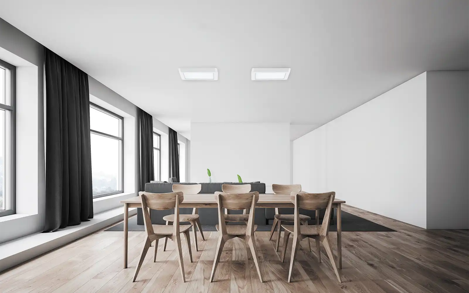 ISOLED LED Aufbau/Einbauleuchte Flex Pro 235x235, 16W, weiß, 120lm/W, 3000|3500|4000K, dimmbar - 2