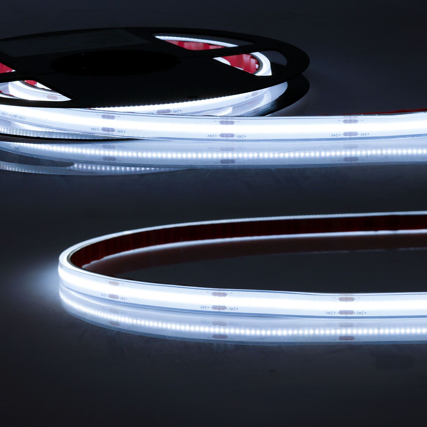 ISOLED LED HT927/965 COB CCT 2-pol Flexband für bis zu 100°C Umgebung, 24V DC, 8W, IP68, 5m Rll, 512 LED/m - 1