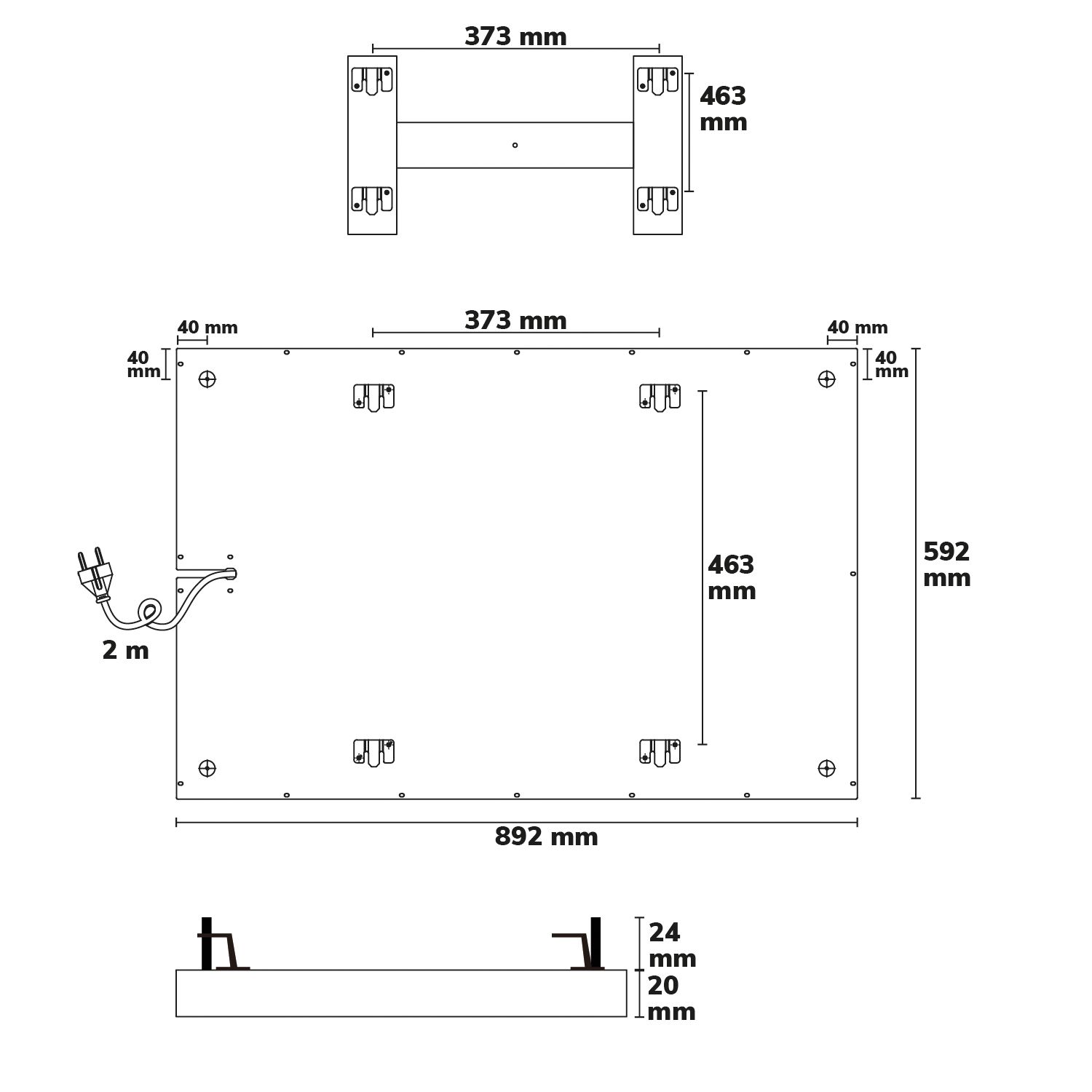 ISOLED Infrarot-Panel BEST STANDARD 592x892mm, 480W - 3