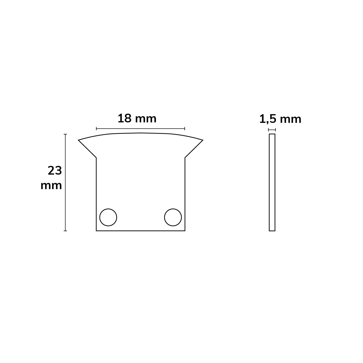 ISOLED Endkappe EC27 Alu für DIVE12 FLAT mit TUNNEL, 2 STK, inkl. Schrauben - 2