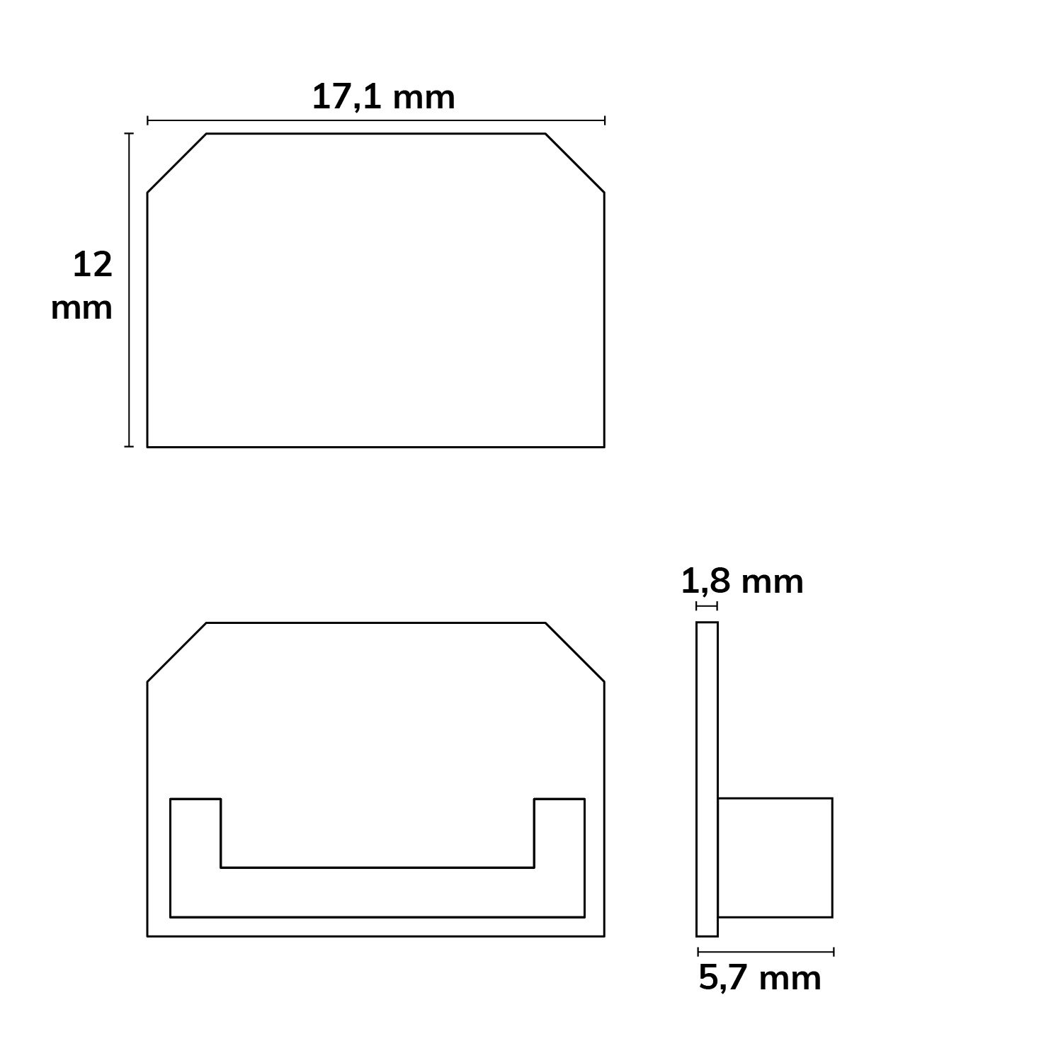 ISOLED Endkappe E200 für LED Fliesen T-Profil, 1STK - 3