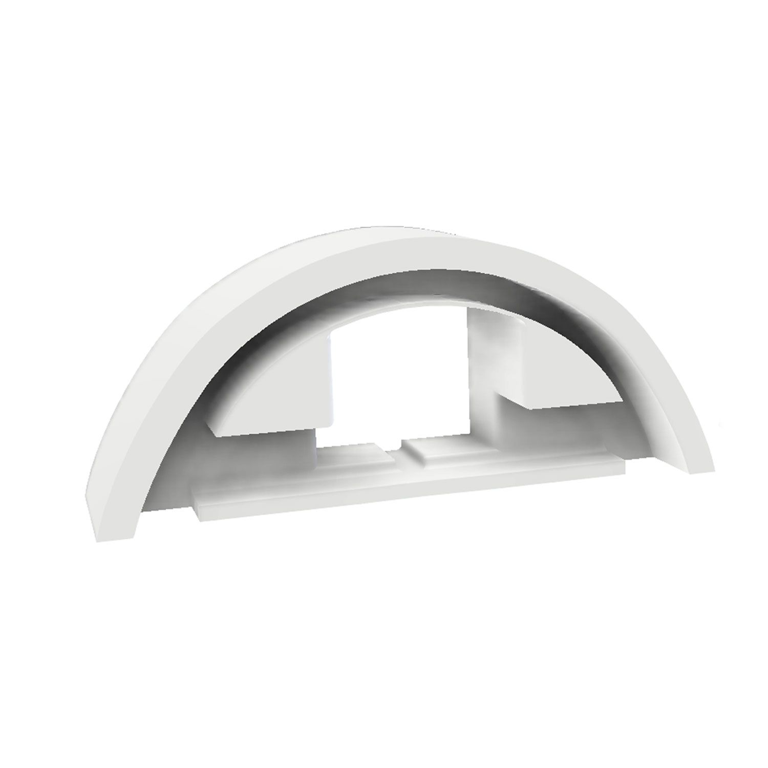 ISOLED Endkappe für LED T5/T8 Umrüstplatine inkl. Abdeckung COVER69 mit Kabeldurchführung - 1