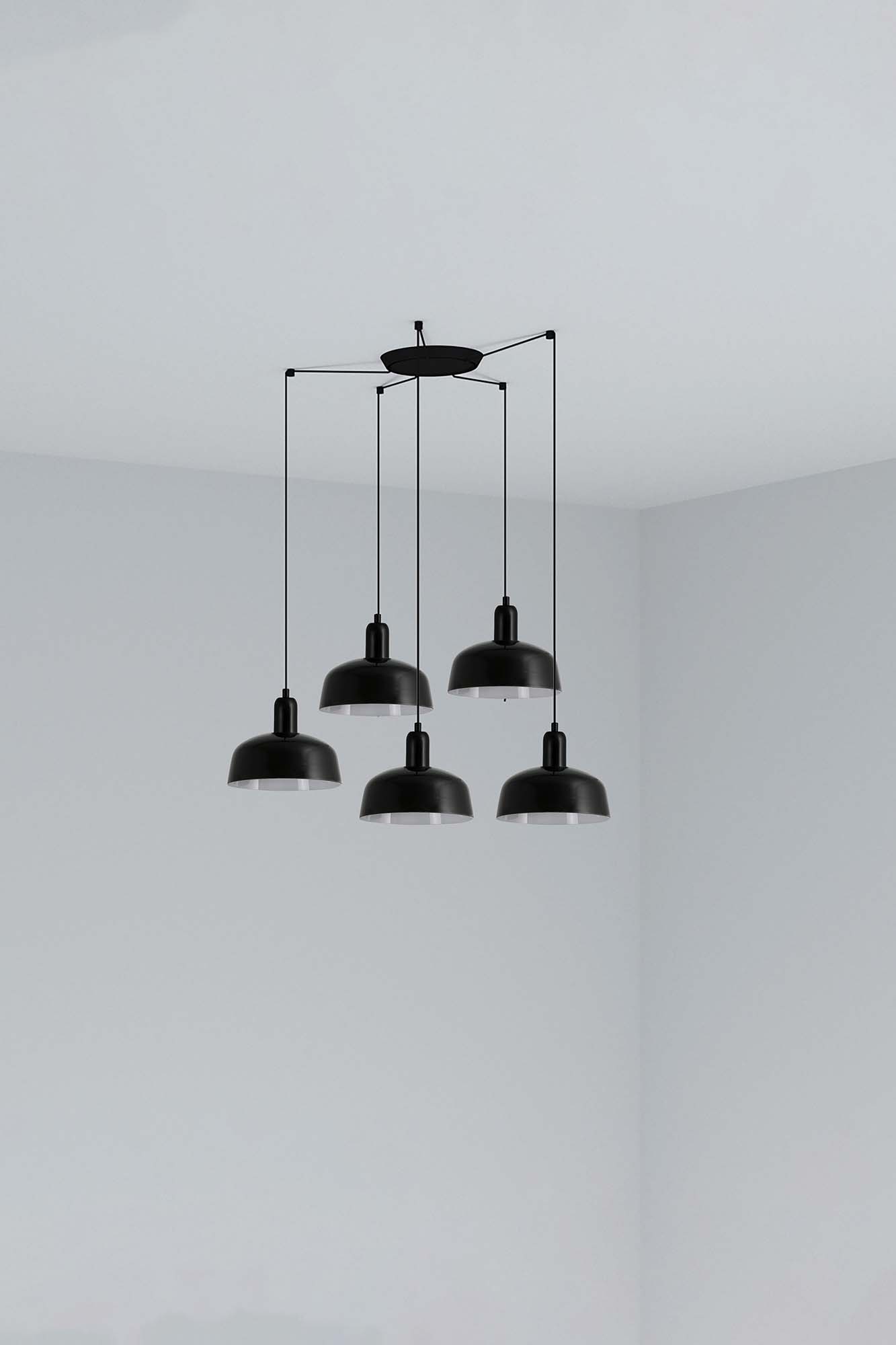 Faro TATAWIN S Metall 5L Pendelleuchte schwarz - 1