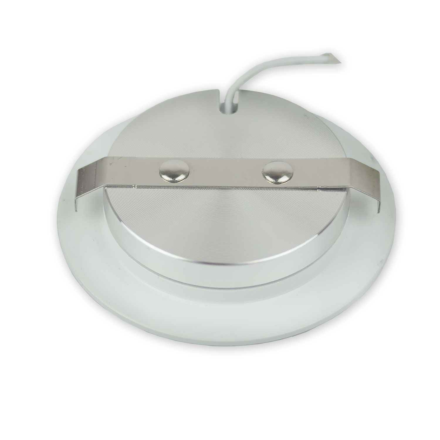 ISOLED LED Möbeleinbaustrahler Mini AMP ALU gebürstet, rund, 3W, 120°, 12V DC warmweiß 3000K, dimmbar - 3