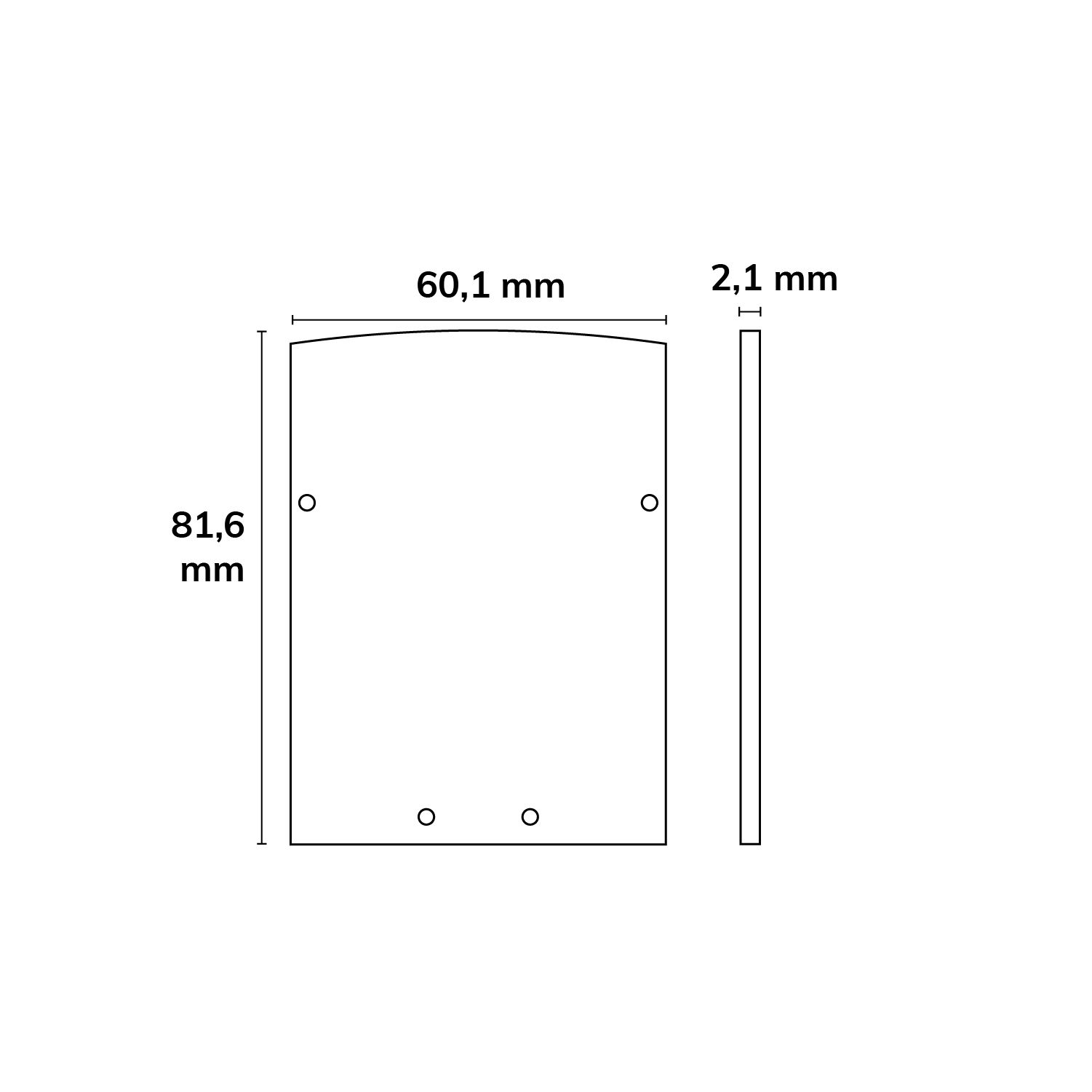 ISOLED Endkappe EC74 Aluminium schwarz für Profil LAMP40, 2 STK, inkl. Schrauben - 2
