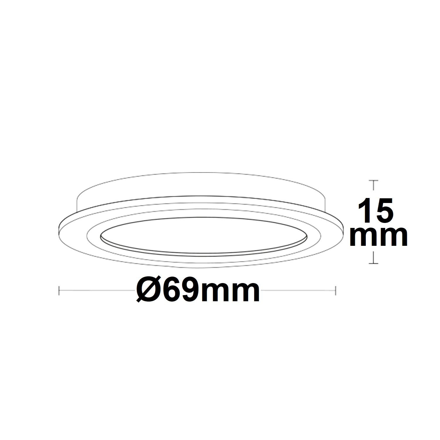 ISOLED LED Möbeleinbaustrahler MiniAMP silber, 4W, 60°, 24V DC warmweiß 3000K, dimmbar - 4