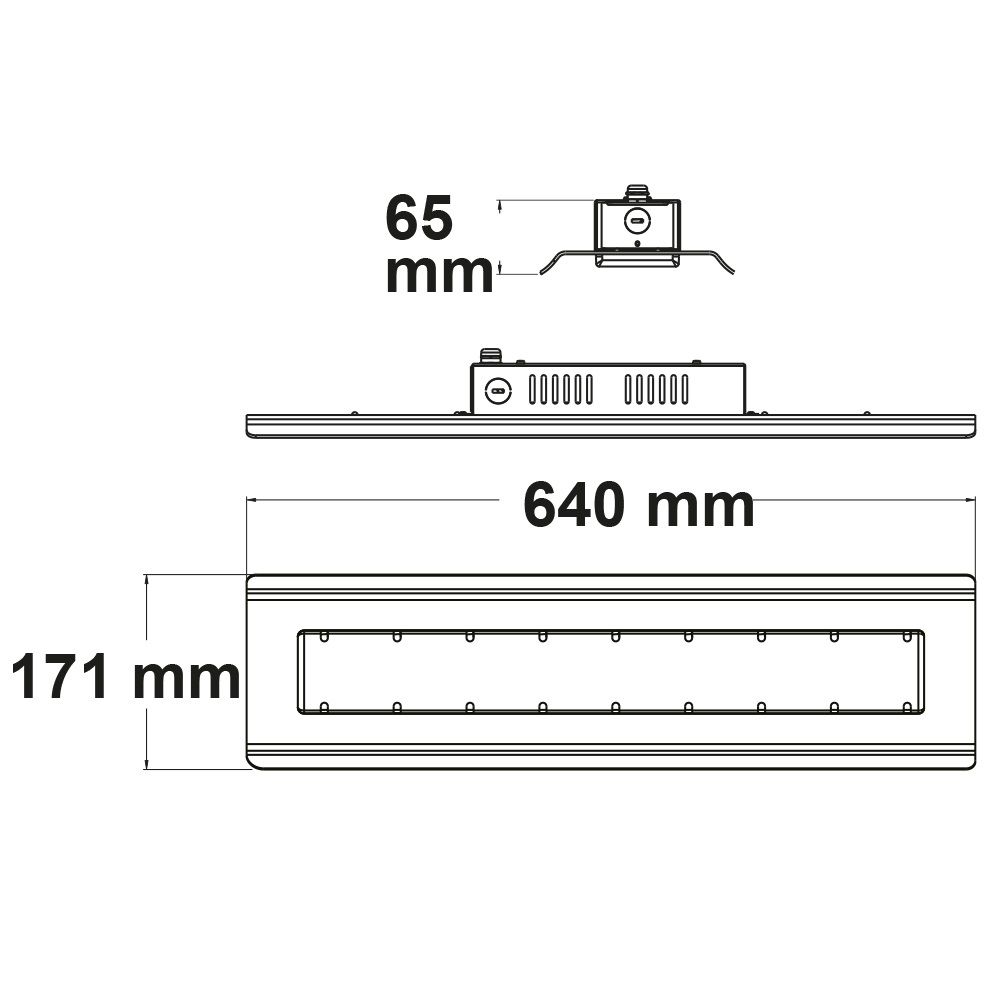 ISOLED LED Hallenleuchte Linear SK 100W, 90°, IK10, IP65, 1-10V dimmbar, neutralweiß - 3