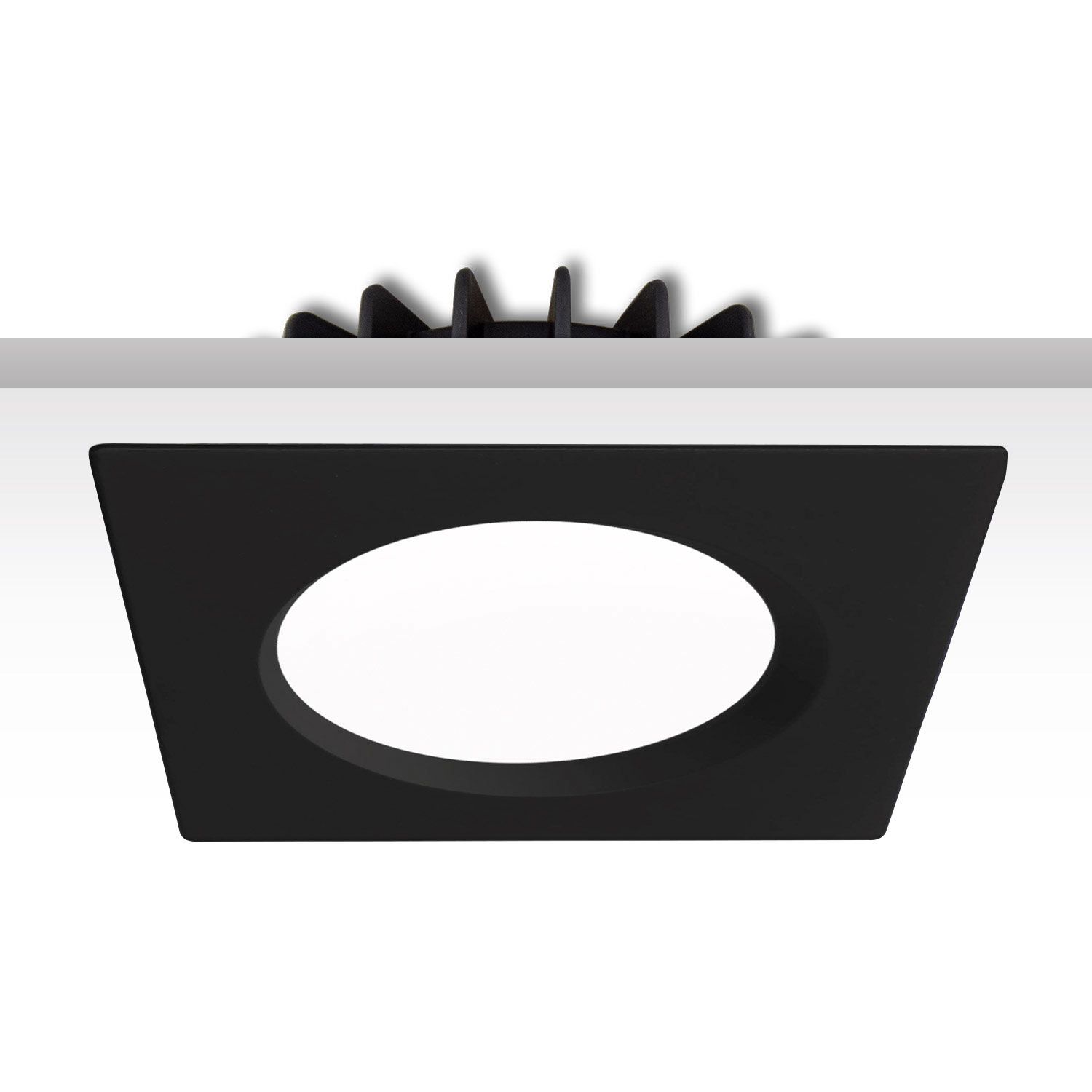 ISOLED Cover Aluminium rückversetzt schwarz für Sys-90 - 3