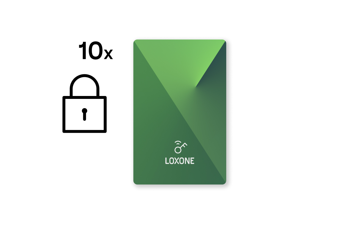 Loxone Verschlüsselte NFC Smart Cards Set - 10 Stück Loxone Verschlüsselte NFC Smart Cards Set - 10 Stück - 1
