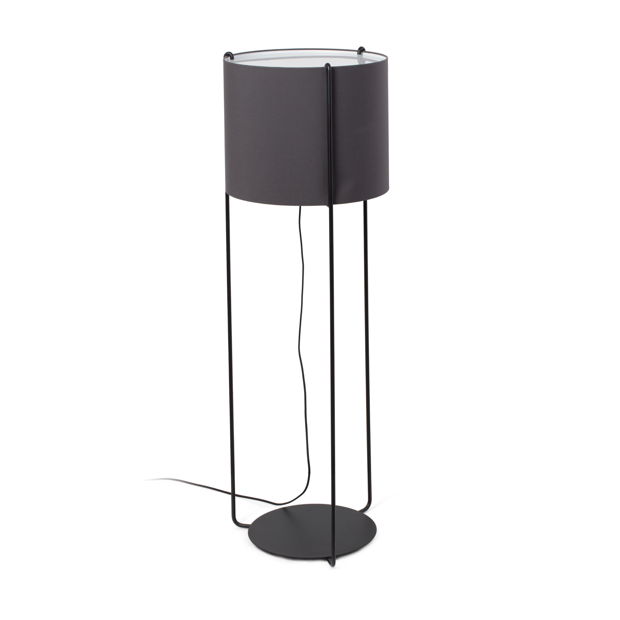 Faro DRUM Stehleuchte schwarz/grau - 1