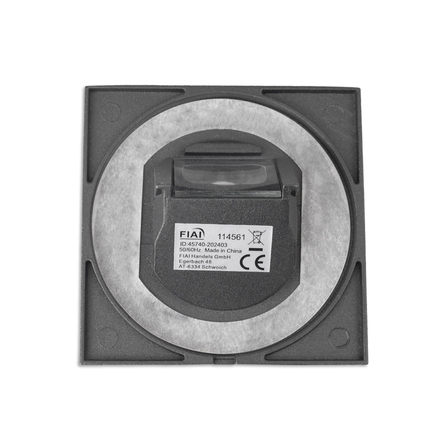 ISOLED Cover Aluminium eckig 1 schwarz für Sys-Wall68 - 4