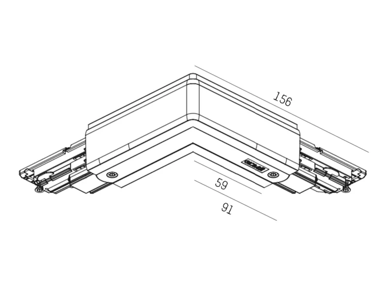 Molto Luce 3 PHASEN PULSE DALI L-VERBINDER (grau) - Produktbild 2