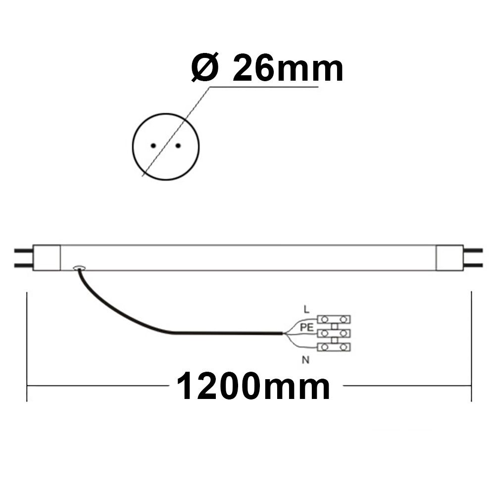 ISOLED T8 LED Röhre, 120cm, 22W, Highline+, neutralweiß, frosted - 3