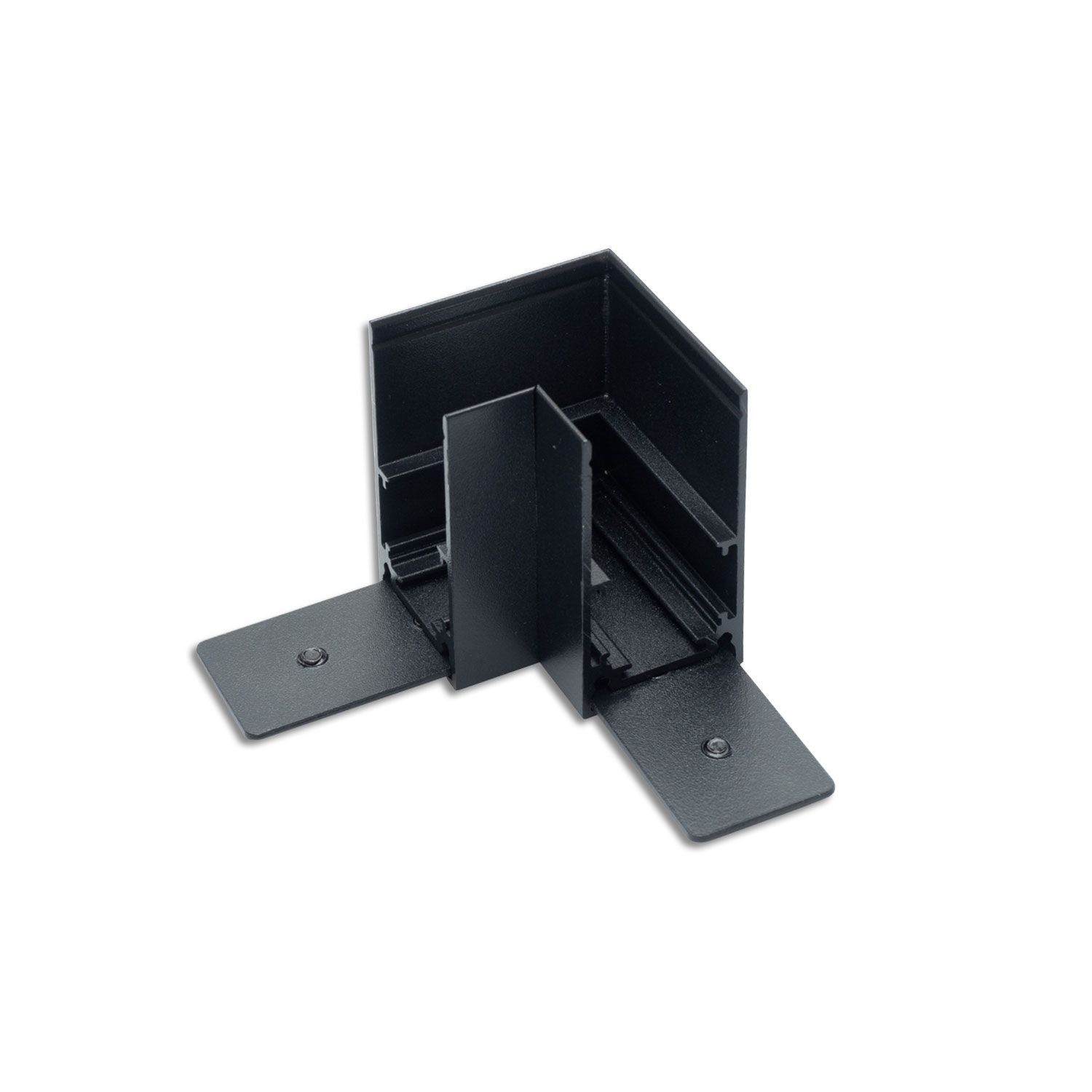 ISOLED Track48 Eckschiene 90° horizontal für Aufbauschiene, schwarz, nicht stromführend ISOLED Track48 Eckschiene 90° horizontal für Aufbauschiene, schwarz, nicht stromführend - 1