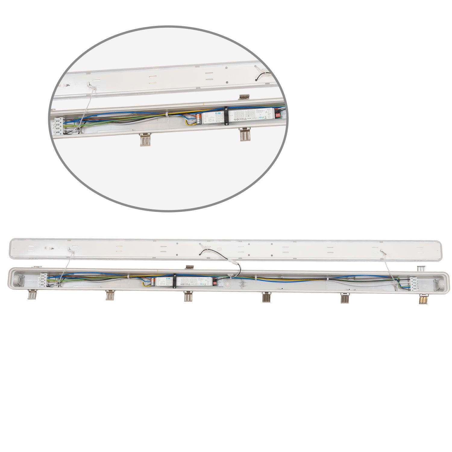 ISOLED LED Wannenleuchte SL 150cm, IP66, 57W, 140lm/W, 4000K, DALI dimmbar - 5
