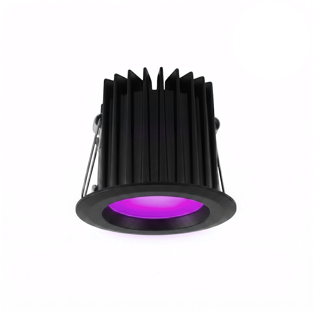 Emilum LED-Spot 24V, 10W, RGBW/2700K, CRI90 Schwarz - 4
