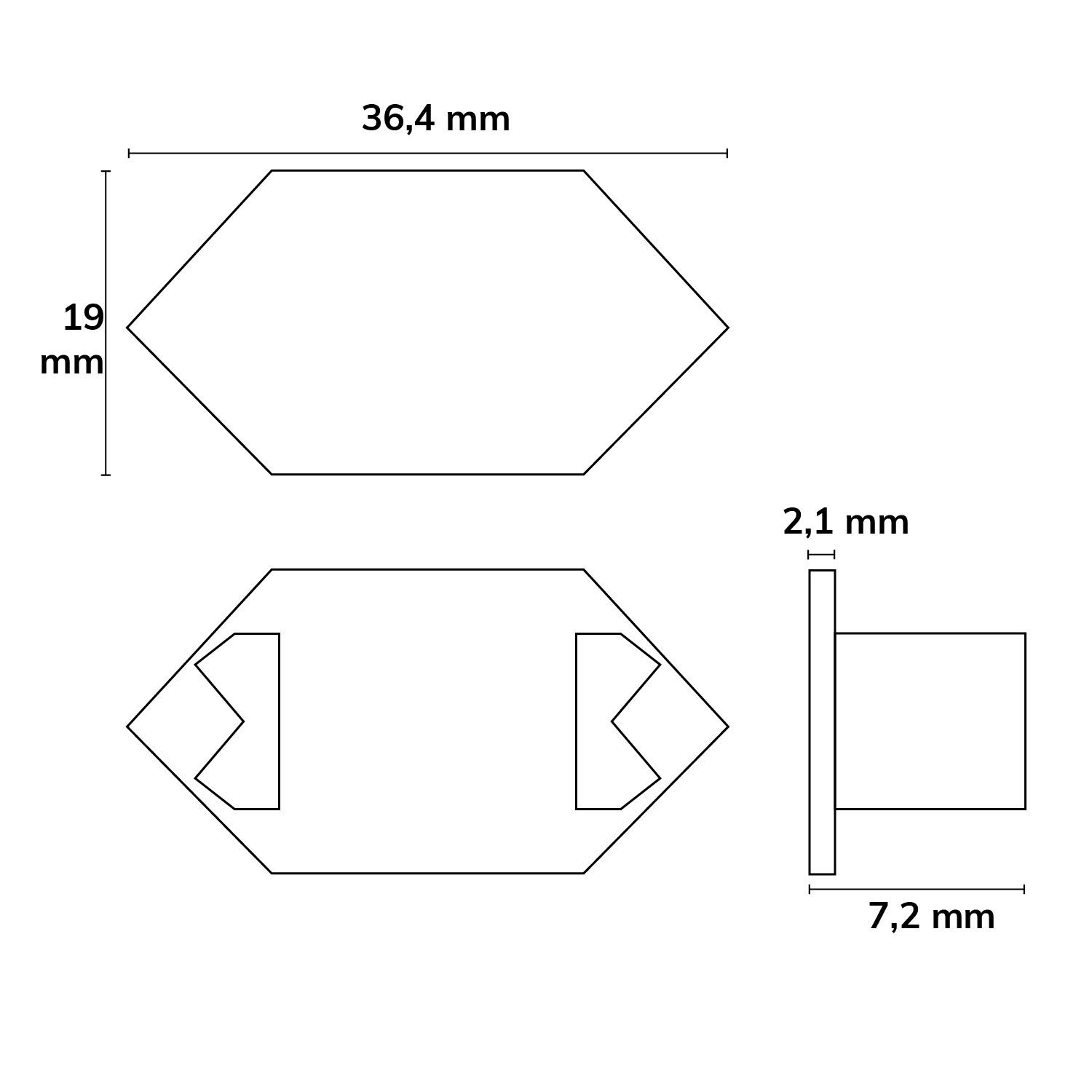 ISOLED Endkappe E214 für LED Trockenbauprofil Inneneck, 1STK - 3