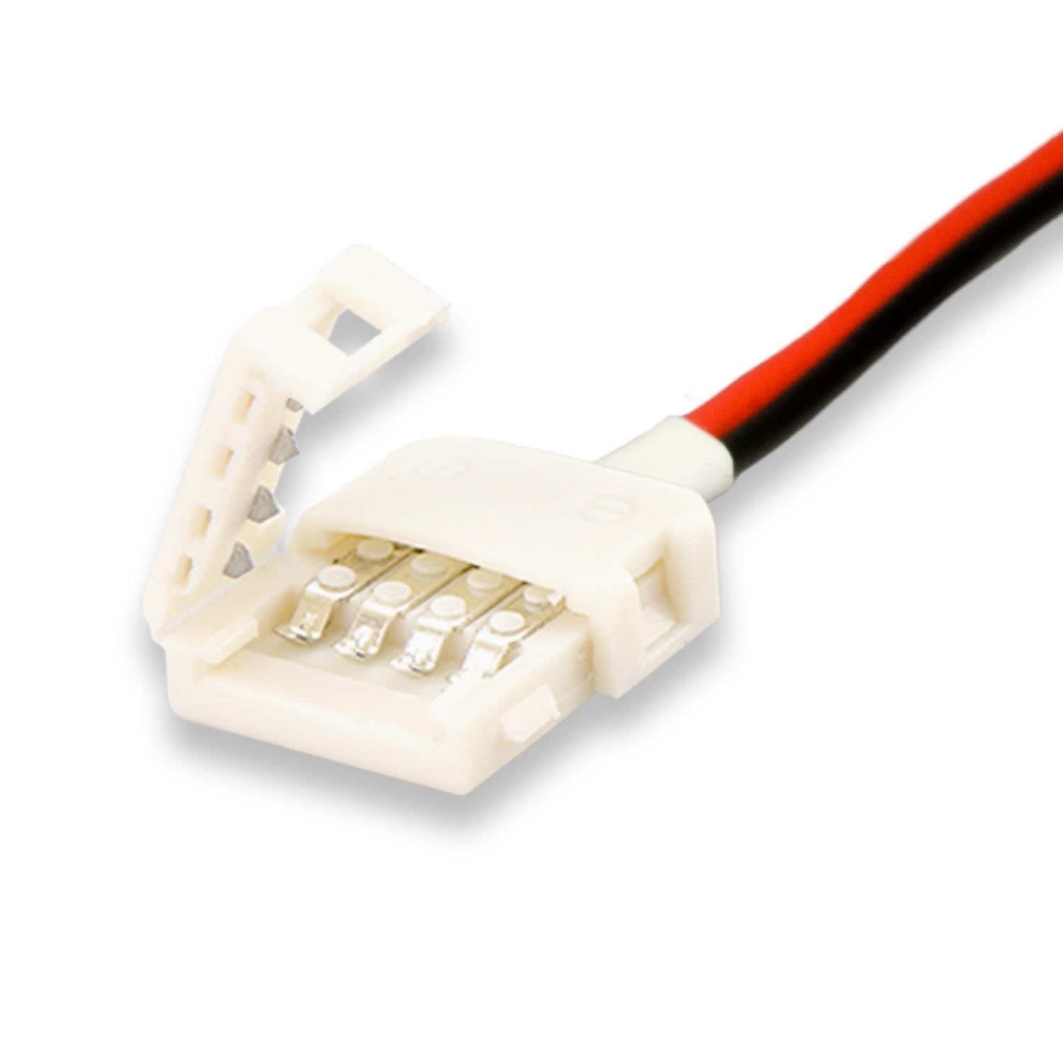 ISOLED Clip-Kabelanschluss (max. 5A) C1-210 für 2-pol. IP20 Flexstripes mit Breite 10mm, Pitch >12mm - 1