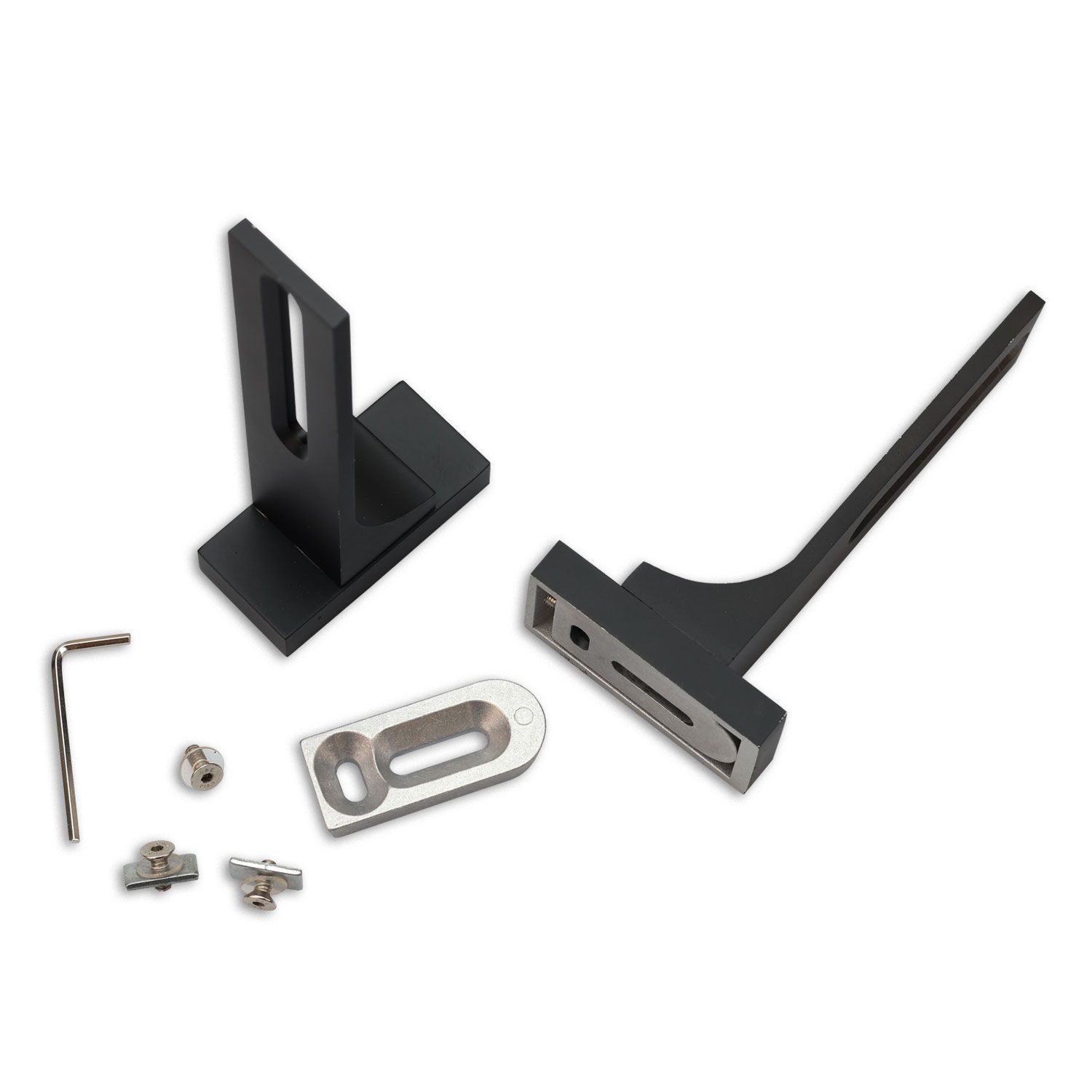 ISOLED Wandausleger für Gardinenprofile, lang, 2 Stück, schwarz ISOLED Wandausleger für Gardinenprofile, lang, 2 Stück, schwarz - 1