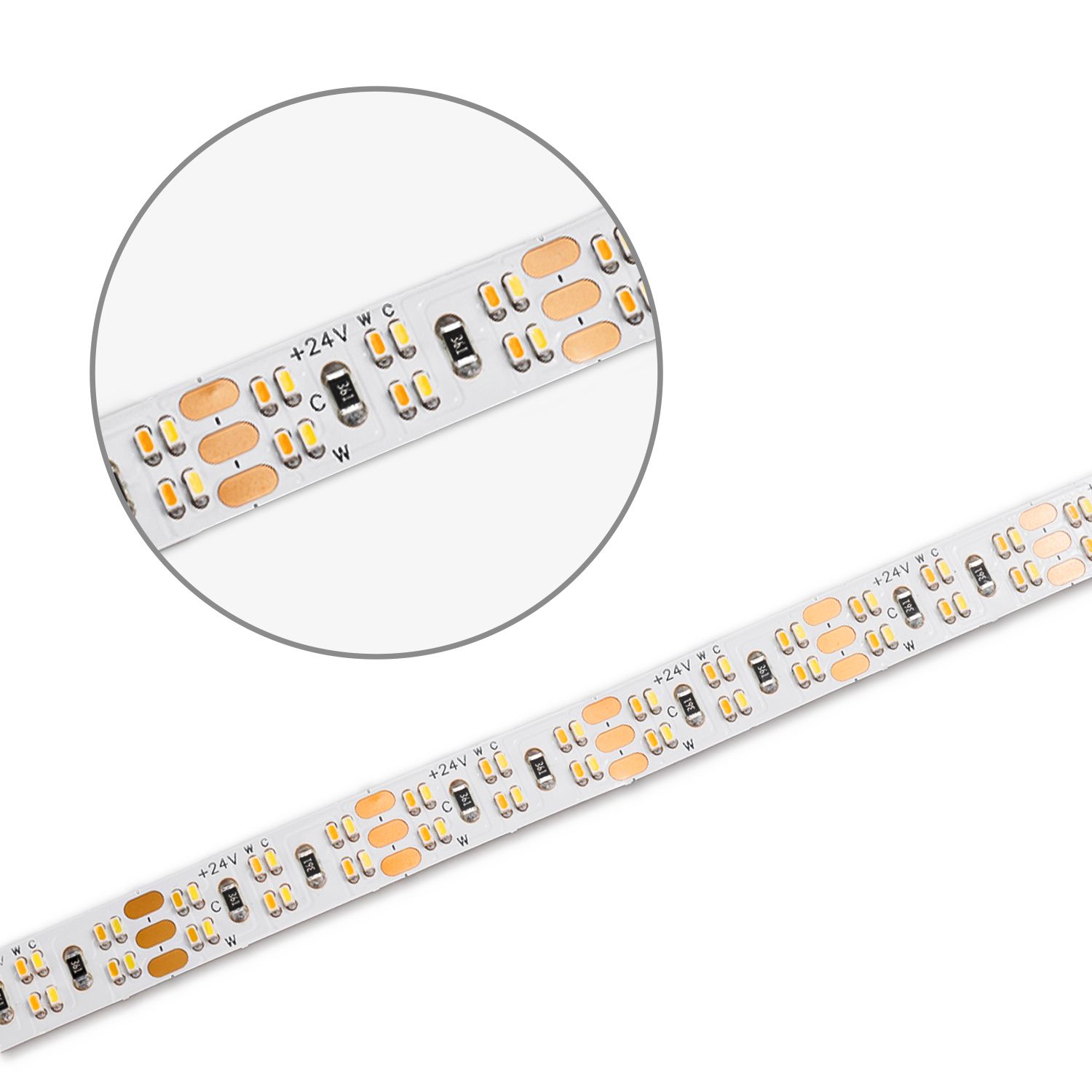 ISOLED LED CRI919/940 CCT Flexband, 24V DC, 20W|20W, IP20, 5m Rolle, 480 LED/m - 2